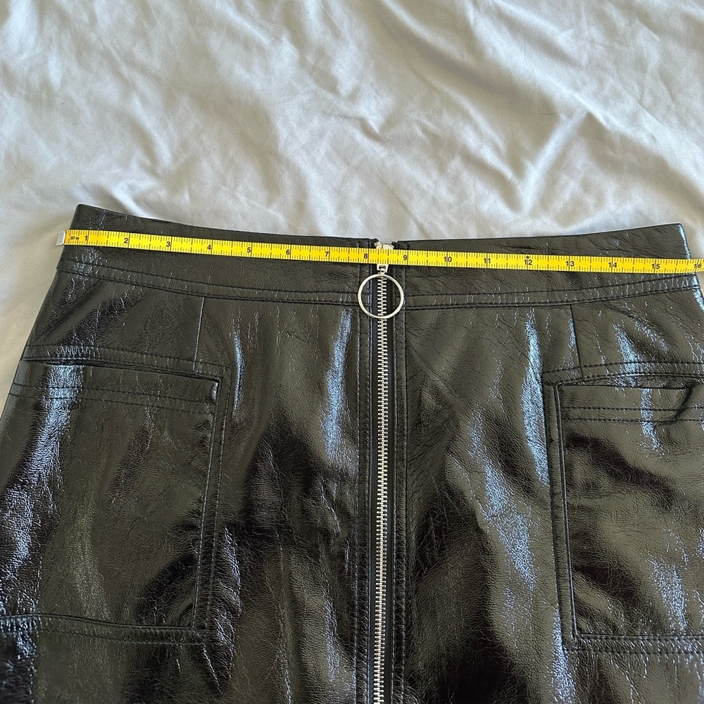 Top Shop Sexy Vegan Leather Skirt - Picture 5 of 7